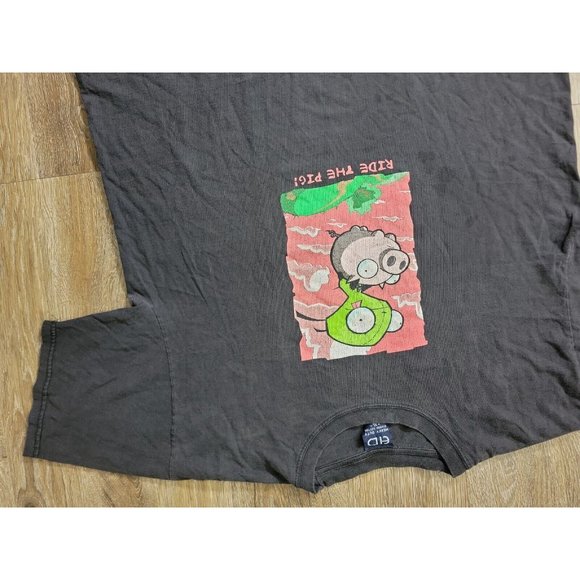 Vintage Invader Zim "Ride The Pig" T-Shirt 2001 Size Adult XL XLarge Cartoon - Picture 4 of 11